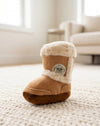 Pugg Boot Brown Plush Squeaky Dog Toy