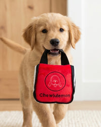 Chewlulemon Red Tote Bag Plush Squeaky Dog Toy