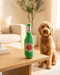 Stella Arftois Bottle Plush Squeaky Dog Toy