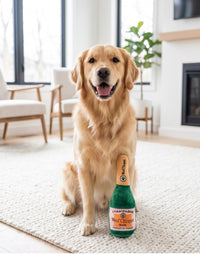 Woof Clicquot Rose' Bottle Plush Squeaky Dog Toy - 3 Sizes