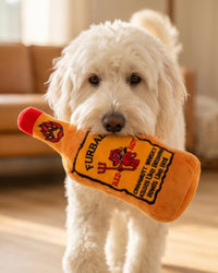 Furball Cinnamutt Bottle Plush Squeaky Dog Toy