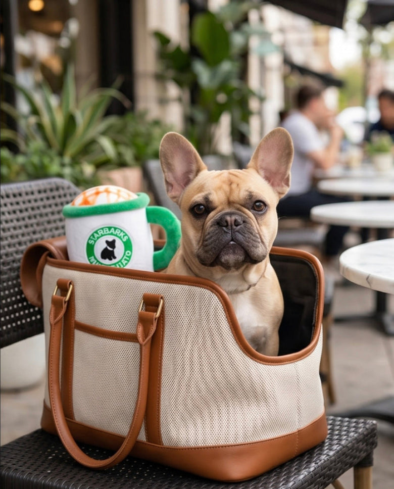 Starbarks Muttchiato Mug Plush Squeaky Dog Toy