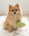 Dirty Muttini with Olive Plush Squeaky Dog Toy