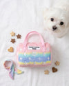 Pink Ombre Chewy Handbag Plush Squeaky Dog Toy - 2 Sizes