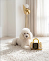 Fursace Handbag Black & Gold Plush Squeaky Dog Toy