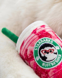 Starbarks Red Ruffresher Plush Squeaky Dog Toy