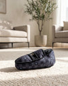 Black Checker Chewy Loafer Shoe Plush Squeaky Dog Toy