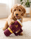 Holiday Snuggly Cup Plush Squeak Dog Toy - Comes in 3 Colors