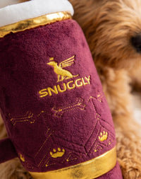 Holiday Snuggly Cup Plush Squeak Dog Toy - Comes in 3 Colors