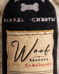 Woof Reserve Cabarknet Bottle Plush Squeaky Dog Toy