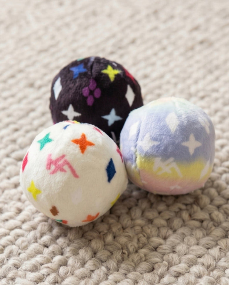 Kitty V Balls (Mono) Cat Toy Set - 3 PC