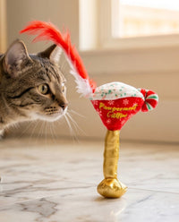 White Paw & Cattini Stocking Stuffers Christmas Holiday Cat Toy Set - 2Pk