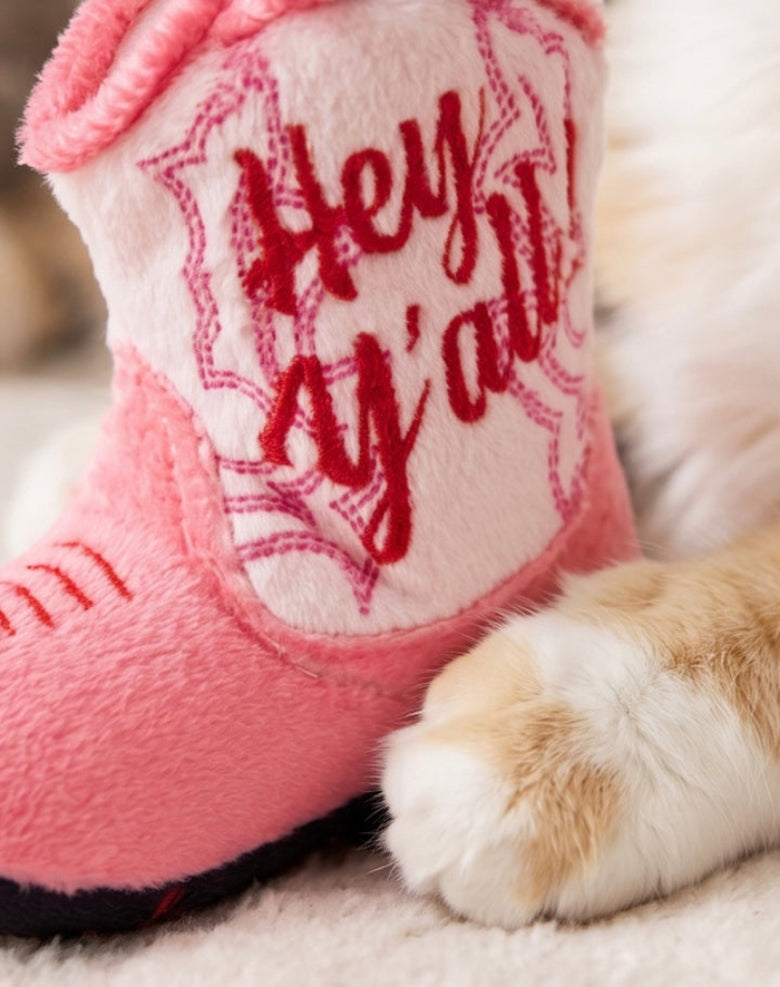 Pink Kitty Cowgirl Western Cat Toy Set - 3 Pk