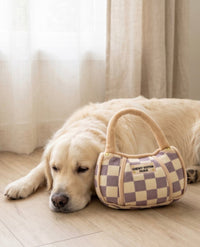 Checker Chewy Handbag Plush Squeaky Dog Toy - 3 sizes