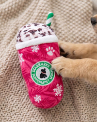 Starbarks Original Puppermint Mocha Christmas Holiday Plush Squeaky Dog Toy - 3 Sizes