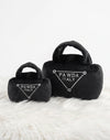 Pawda Black Handbag Plush Squeaky Dog Toy - 2 Sizes
