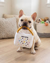White Chewy Handbag Plush Squeaky Dog Toy - 3 Sizes