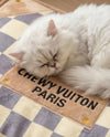 Brown Checker Chewy Posh Comfy Pet Bed