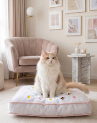 White Chewy Posh Comfy Pet Bed