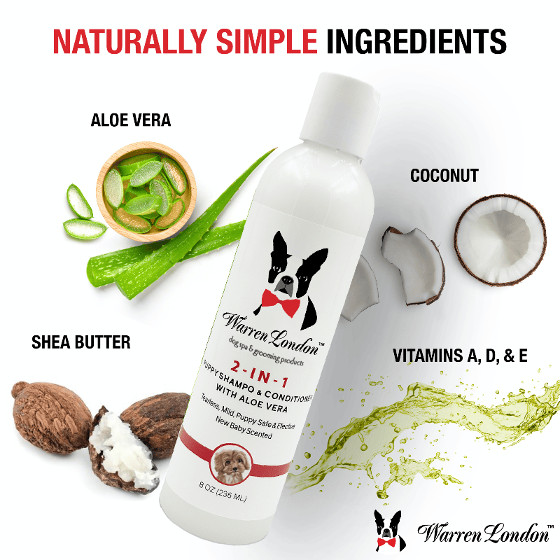 Warren London Pet Grooming Supplies 2-in-1 Puppy Shampoo & Conditioner