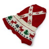 Jolly Christmas Theme Holiday Red Dog Sweater Dress