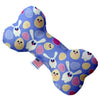 Mirage Pet Products dog toys 6" Easter Chicks and Bunnies Bone Plush Squeak Dog Toy - 3 Sizes