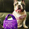 Pawlenciaga Purple HandBag Plush Squeaker Dog Toy