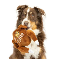 I'm Stuffed Turkey Fall Thanksgiving Holiday Power Plush Squeaky Dog Toy - 2 Sizes