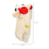 Christmas Holiday Lamb Chop with Santa Hat Plush Squeaky Dog Toy - 6"