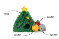 Merry Woofmas Doglas Fur Christmas Holiday Plush Dog Toy Set - 4 Pc