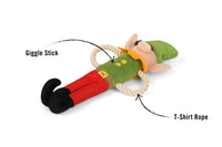 Merry Woofmas Santa's Little Elf-er Plush Squeaky Holiday Dog Toy