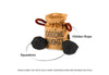 Home For the Holidays Fur-Ever Naughty Christmas Plush Dog Toy Set - 3 Pc