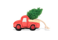 Home for the Holidays Holiday Hauler Christmas Truck Plush Squeak Dog Toy
