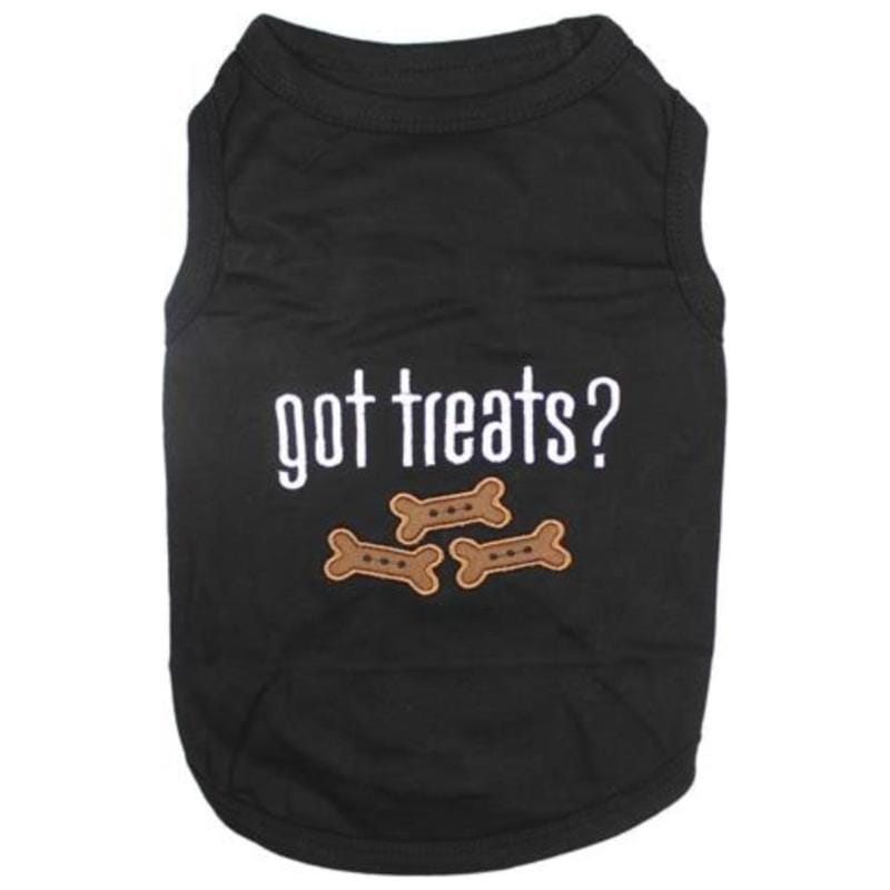 Parisian Pet Tee's MD Got Treats? Black Dog T-Shirt