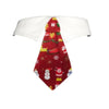 Pooch Outfitters Bow Tie XXL Christmas Holiday Theme Burgundy Dog Shirt Tie Collar