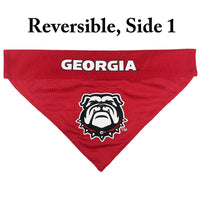 Georgia Bulldogs Reversible Reflective Pet Bandana - S/M