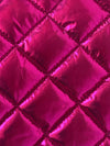 The Dog Squad Dog Coats Mercedes Metallic Coat, Raspberry