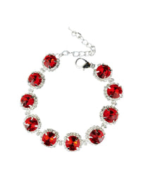 The Dog Squad Dog Necklace Red Crystal Rhinestone Dog Necklace