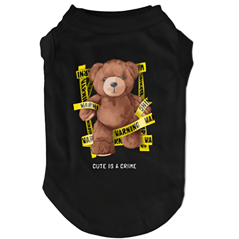AE-HPS Tee's XS Cute is a Crime Pet Tee Blk