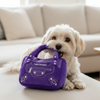 Pawlenciaga Purple HandBag Plush Squeaker Dog Toy