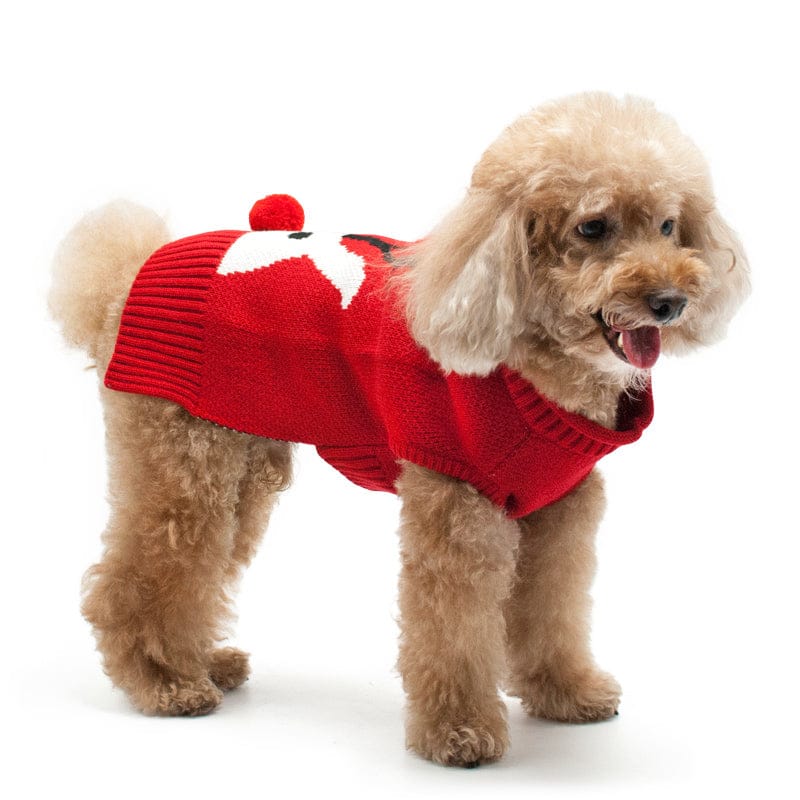 DogoPet.com Sweater Red Nose Reindeer Sweater