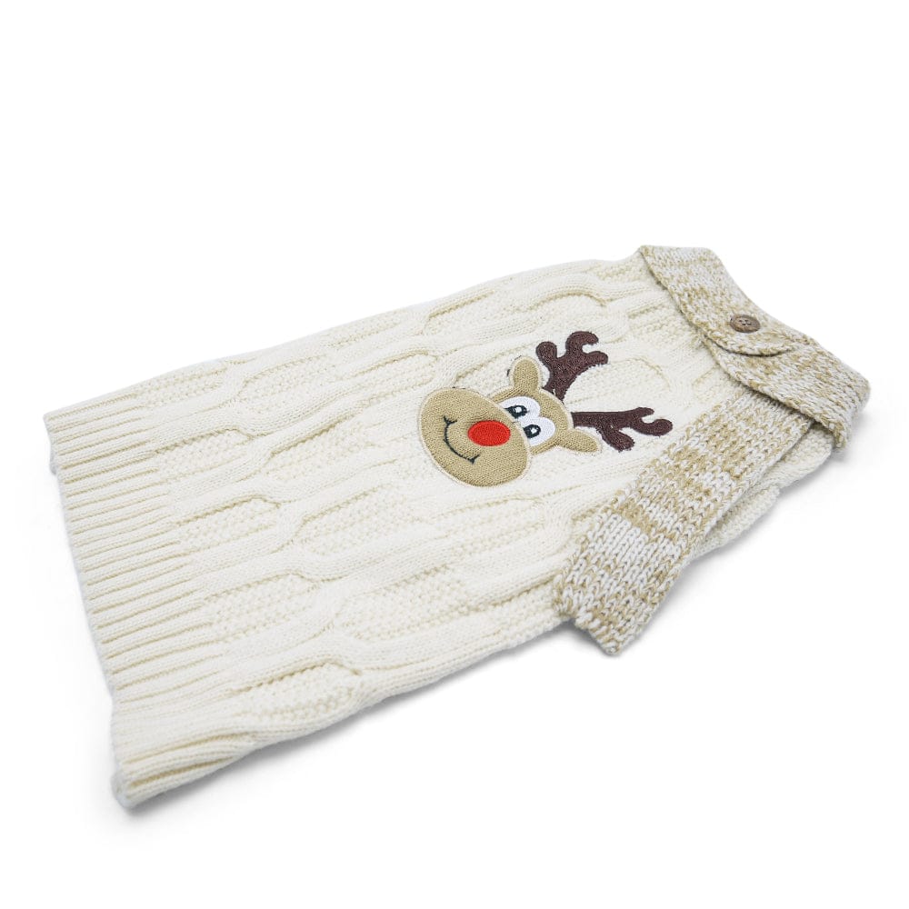 DogoPet.com Sweater Reindeer Scarf Sweater