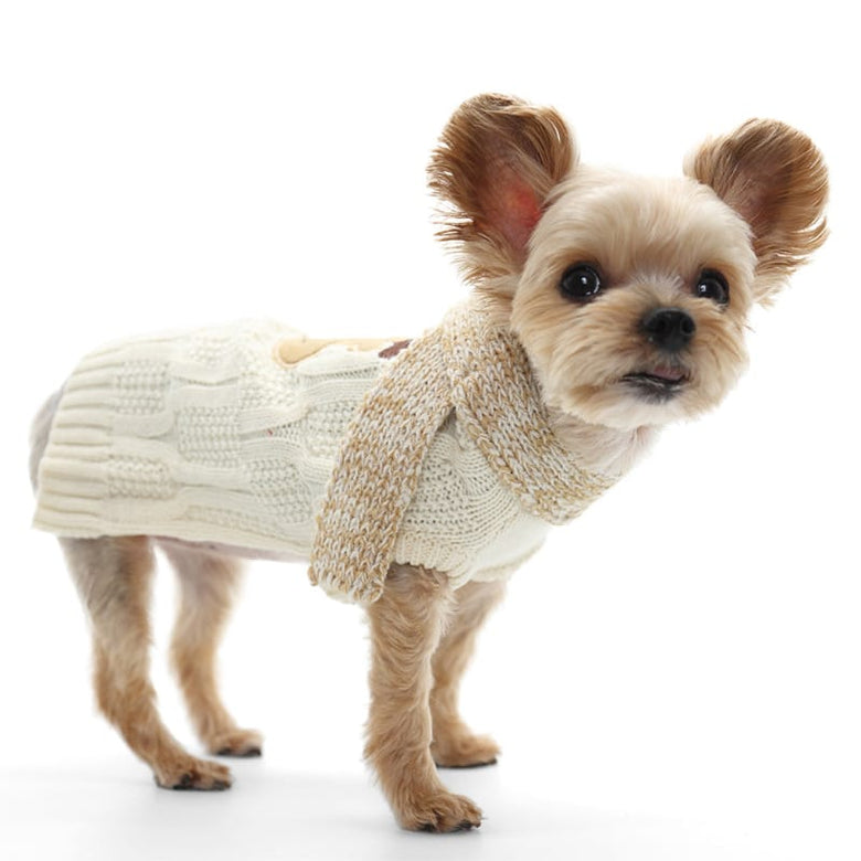 DogoPet.com Sweater Reindeer Scarf Sweater