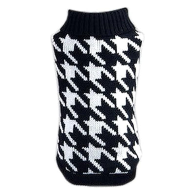 Parisian Pet® Dog Apparel LG Houndstooth Dog Sweater - Only Available in Size LG