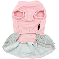 Parisian Pet Dog Apparel Ribbed Winter Bows Dog Dress