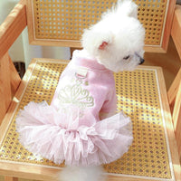 AE - PETCIRCLE dog apparel Crown Princess Embroidered Tutu Pet Dress