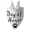 AE-SUCADO Bandanas WHT Dog of Honor Paw Print Bandana - Blk or Wht