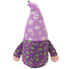 Baby DAISY Gnome Purple Plush Squeaky Dog Toy - 6"