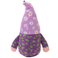 Baby DAISY Gnome Purple Plush Squeaky Dog Toy - 6"