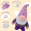 Baby DAISY Gnome Purple Plush Squeaky Dog Toy - 6"